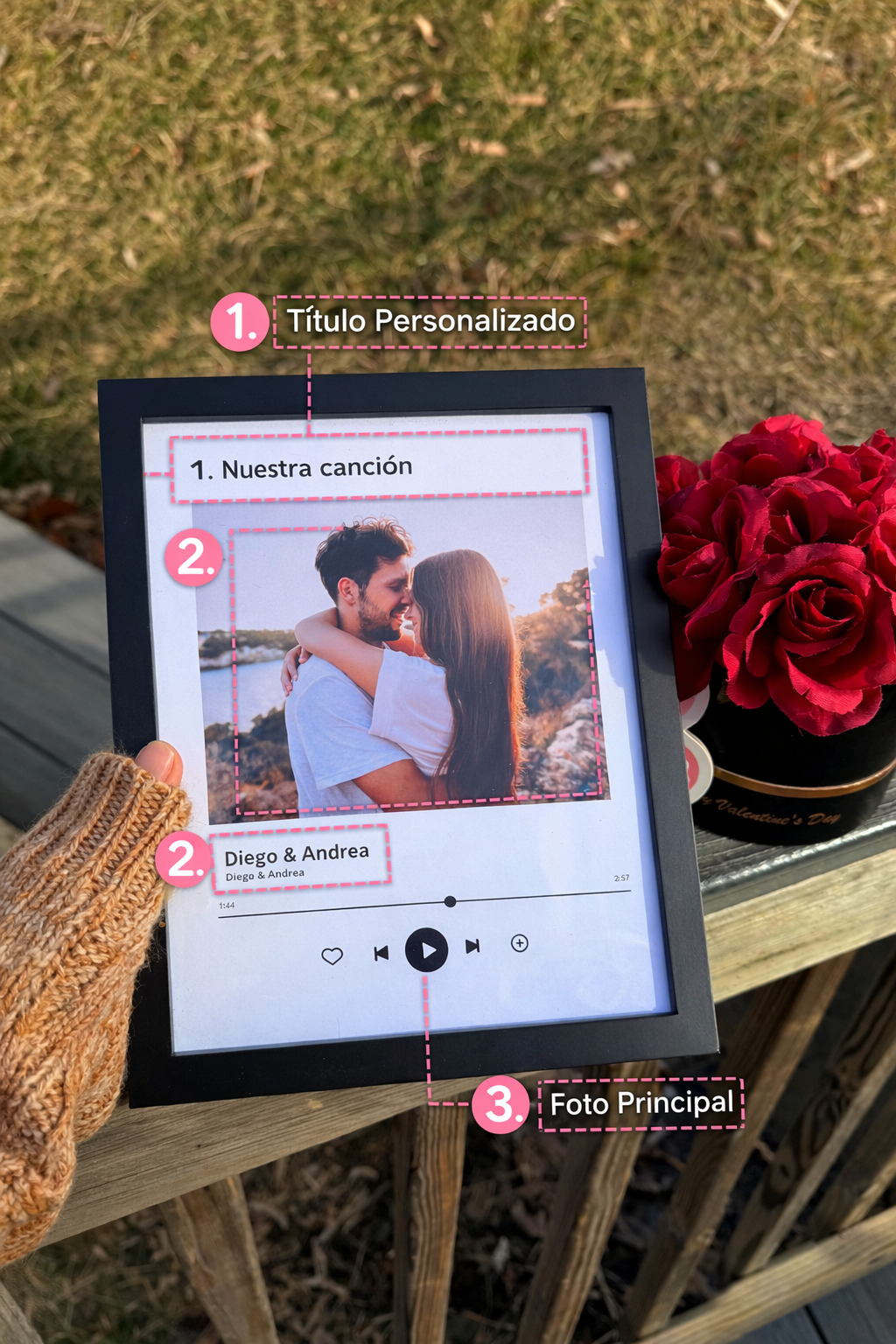 Personalized Music-Style Frame | Turn Your Song into a Memory π΅