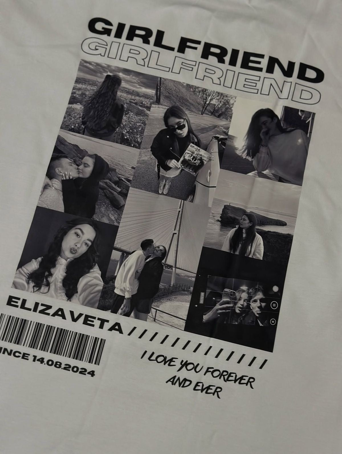 Matching Couple T-Shirts – Personalized Boyfriend & Girlfriend Photo Shirts