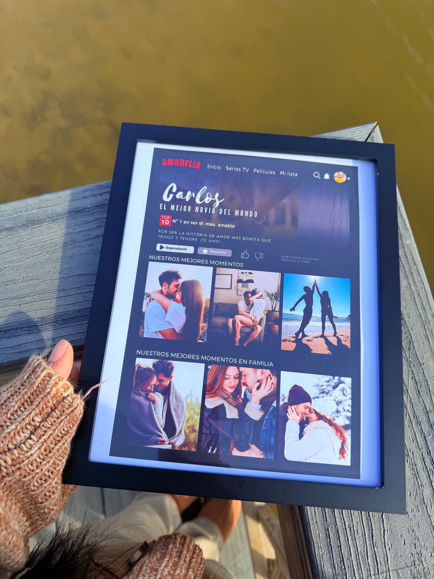 Personalized Amorflix-Style Frame – Your Love Story as a Movie