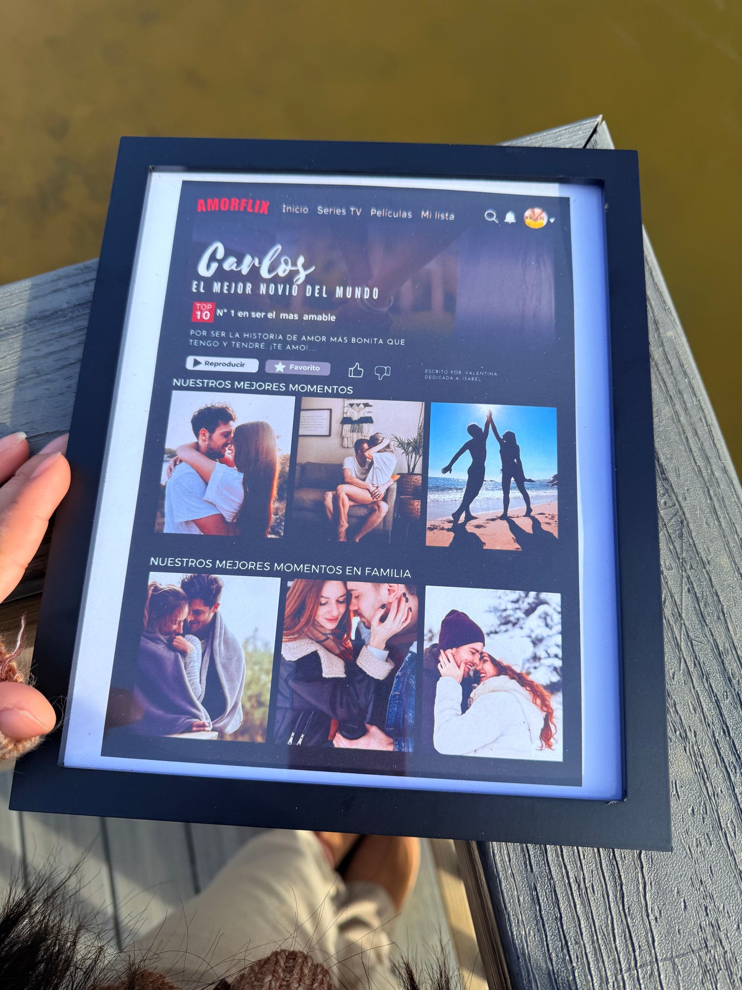 Personalized Amorflix-Style Frame – Your Love Story as a Movie